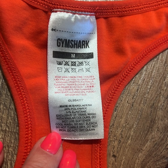 Like new orange gymshark sports bra size M - Picture 3 of 4